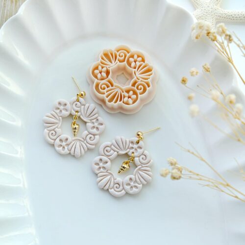 Polymer Clay Earring Cutters | Coastal Seashell